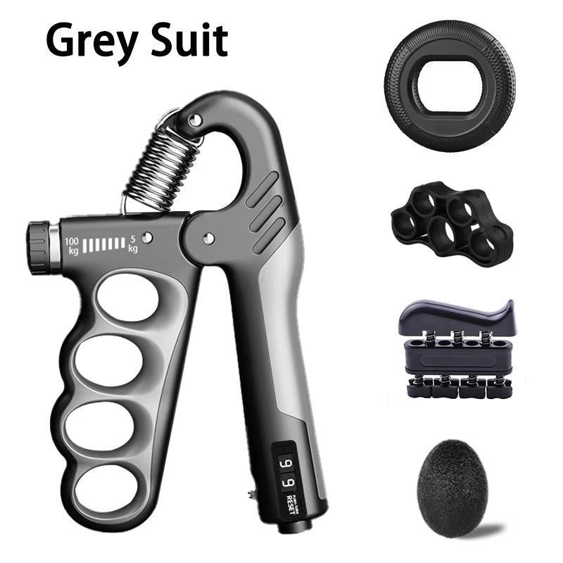 Adjustable Grip Strengthener - 5-60/100/150Kg Hand Expander for Muscle Recovery and Fitness Training