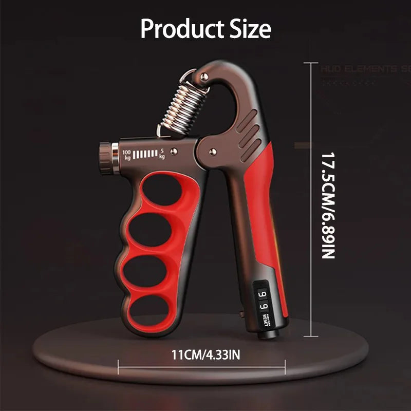 Adjustable Grip Strengthener - 5-60/100/150Kg Hand Expander for Muscle Recovery and Fitness Training