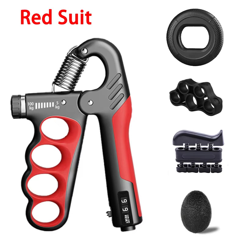 Adjustable Grip Strengthener - 5-60/100/150Kg Hand Expander for Muscle Recovery and Fitness Training