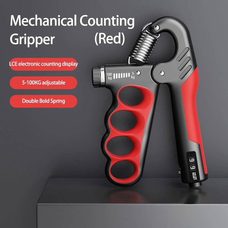 Adjustable Grip Strengthener - 5-60/100/150Kg Hand Expander for Muscle Recovery and Fitness Training