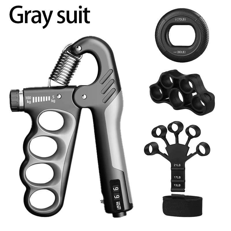 Adjustable Grip Strengthener - 5-60/100/150Kg Hand Expander for Muscle Recovery and Fitness Training
