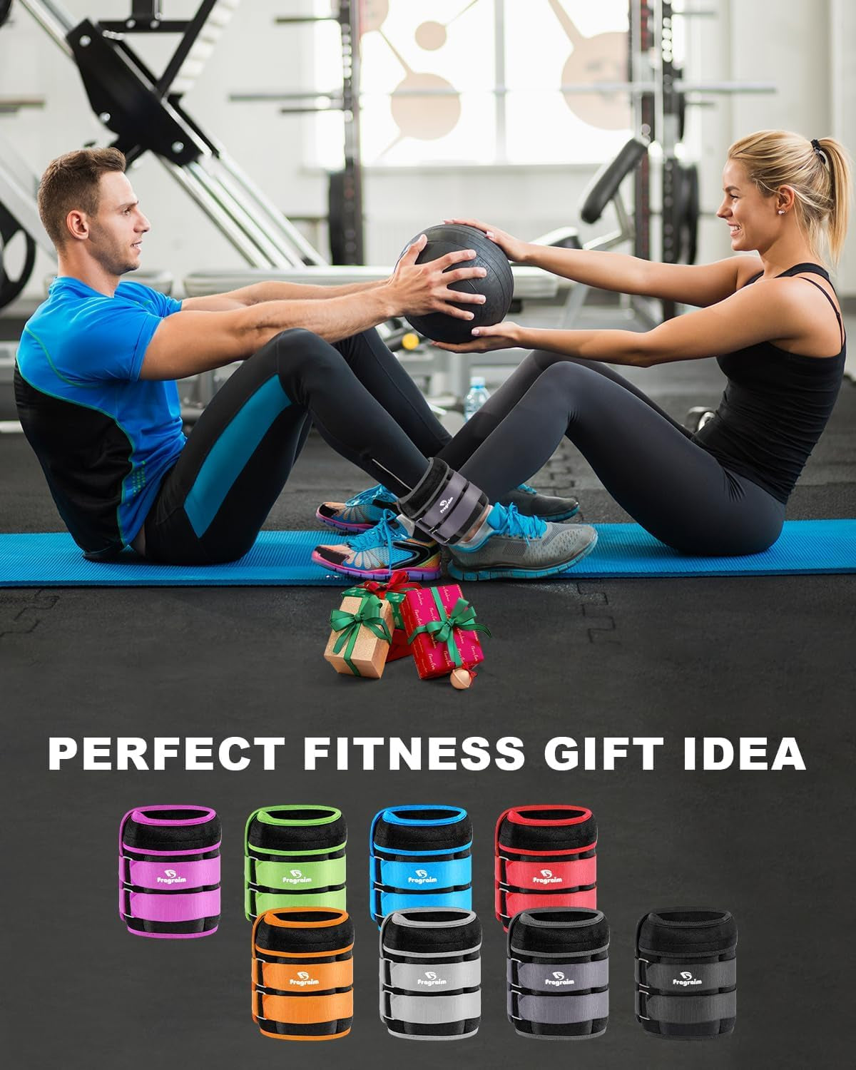 Adjustable Ankle Weights with Removable Weights - Available in Pairs from 1 to 20 lbs for Jogging, Gymnastics, Aerobics, and Physical Therapy