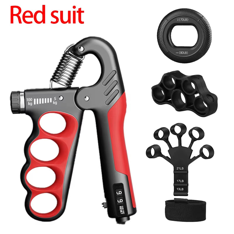 Adjustable Grip Strengthener - 5-60/100/150Kg Hand Expander for Muscle Recovery and Fitness Training