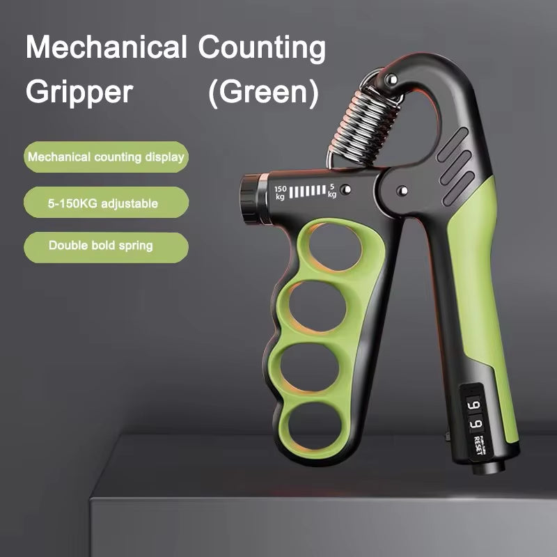 Adjustable Grip Strengthener - 5-60/100/150Kg Hand Expander for Muscle Recovery and Fitness Training