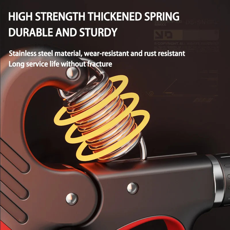Adjustable Grip Strengthener - 5-60/100/150Kg Hand Expander for Muscle Recovery and Fitness Training