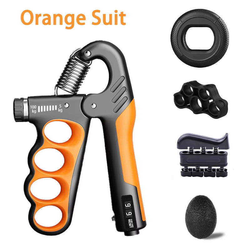 Adjustable Grip Strengthener - 5-60/100/150Kg Hand Expander for Muscle Recovery and Fitness Training