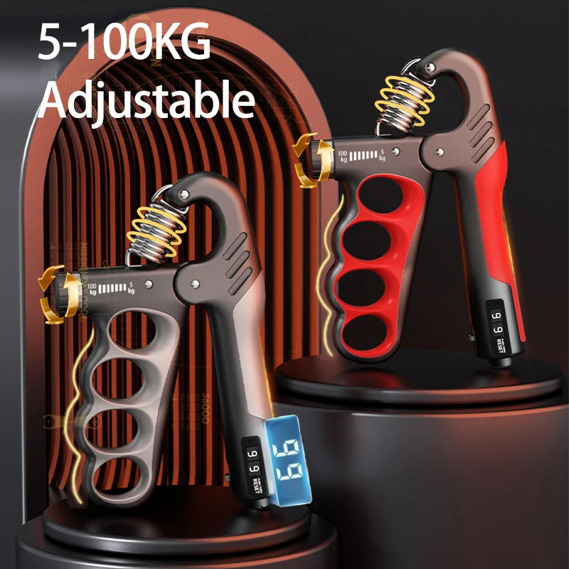 Adjustable Grip Strengthener - 5-60/100/150Kg Hand Expander for Muscle Recovery and Fitness Training