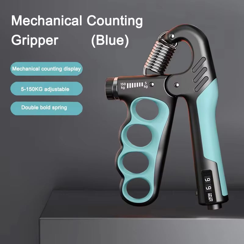 Adjustable Grip Strengthener - 5-60/100/150Kg Hand Expander for Muscle Recovery and Fitness Training