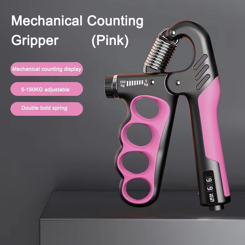Adjustable Grip Strengthener - 5-60/100/150Kg Hand Expander for Muscle Recovery and Fitness Training