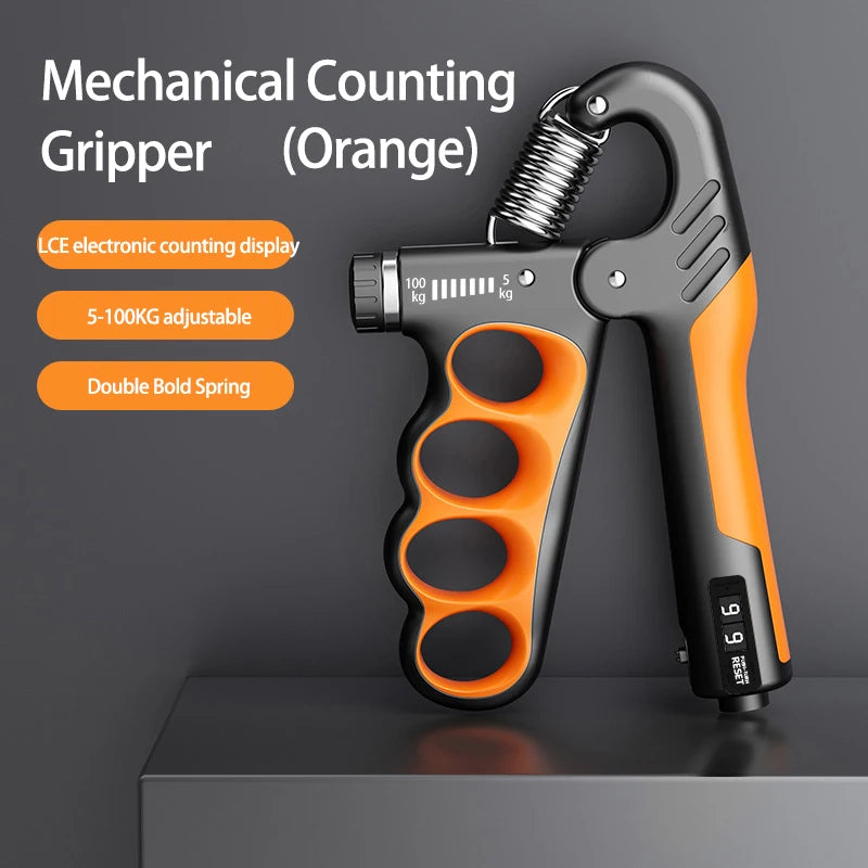Adjustable Grip Strengthener - 5-60/100/150Kg Hand Expander for Muscle Recovery and Fitness Training